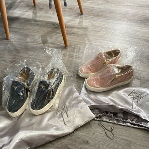 Set of TWO Giuseppe Slip on sneaker!!! * AUTHENTIC